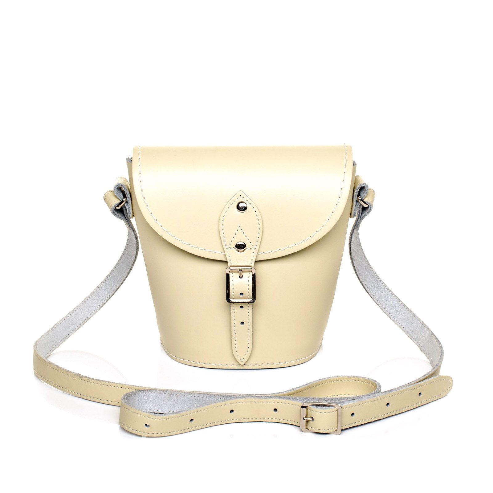 Yellow Leather Barrel Bag, Zatchels