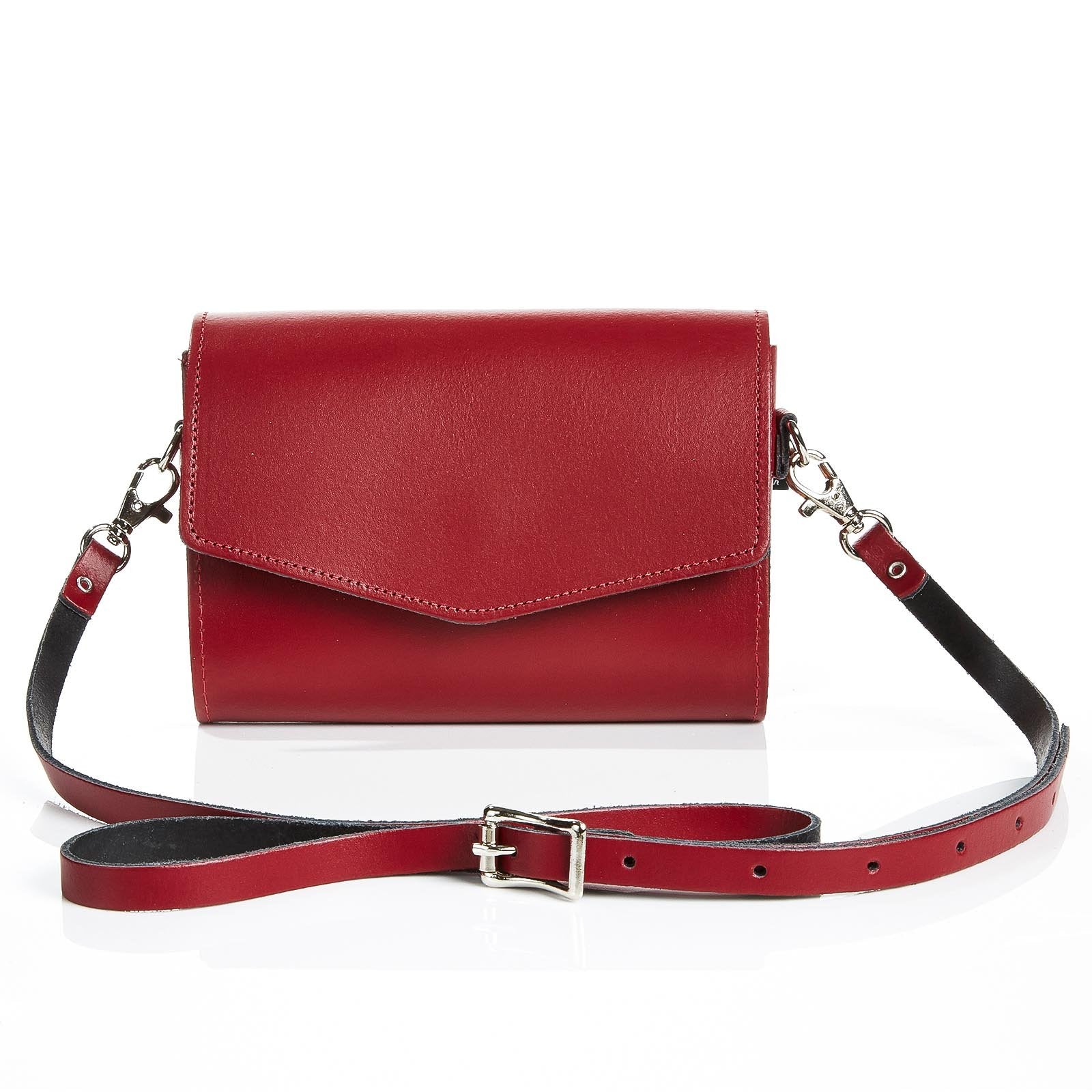 Oxblood clutch bag deals