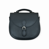 Handmade Tannery Leather Saddle Bag - Black