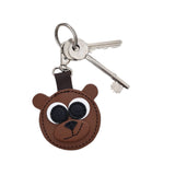 Brown Bear Handmade Leather Bag Charm