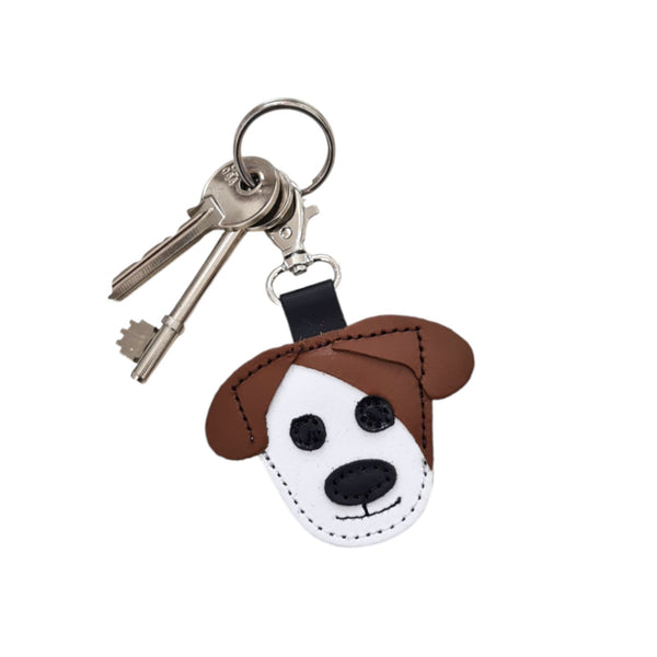 Cute Dog Bag Charm - Chestnut