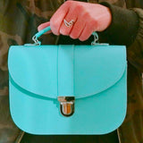 Olympia Handmade Leather Bag - Limpet - Shell Blue