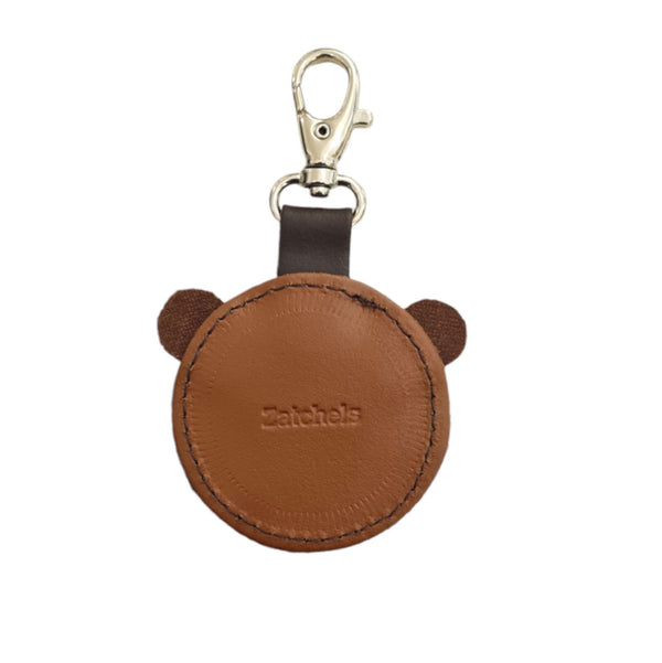 Brown Bear Handmade Leather Bag Charm