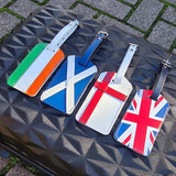 Leather Luggage Tag - Union Jack