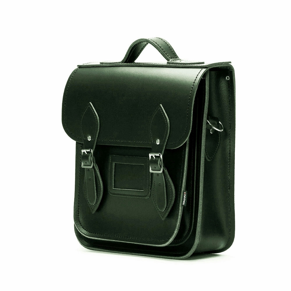 Zatchels Ivy Green Leather City Backpack | 2 SIZES