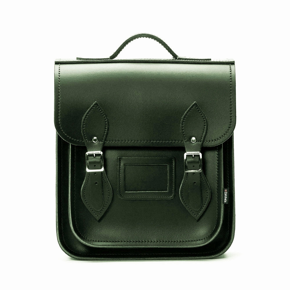 Zatchels Ivy Green Leather City Backpack | 2 SIZES