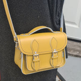 Handmade Leather Micro Satchel - Yellow Ochre