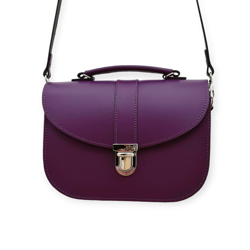 Olympia Handmade Leather Bag - Purple