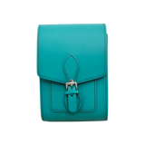 Handmade Leather Festival Phone Bag - Teal