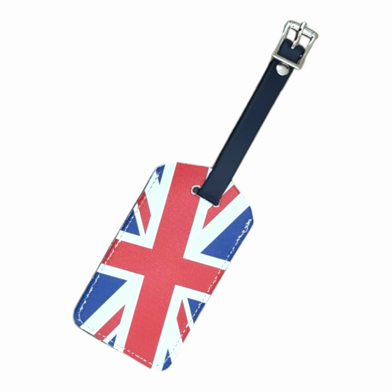 Leather Luggage Tag - Union Jack