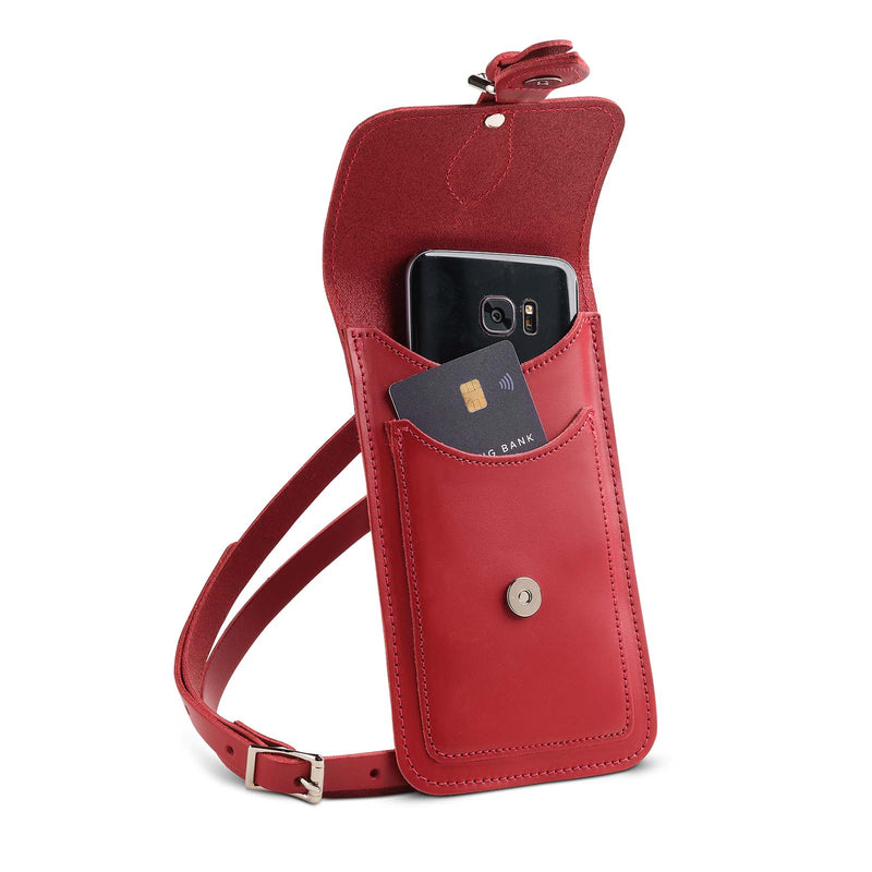 Leather mobile phone bag, practical, chic and trendy