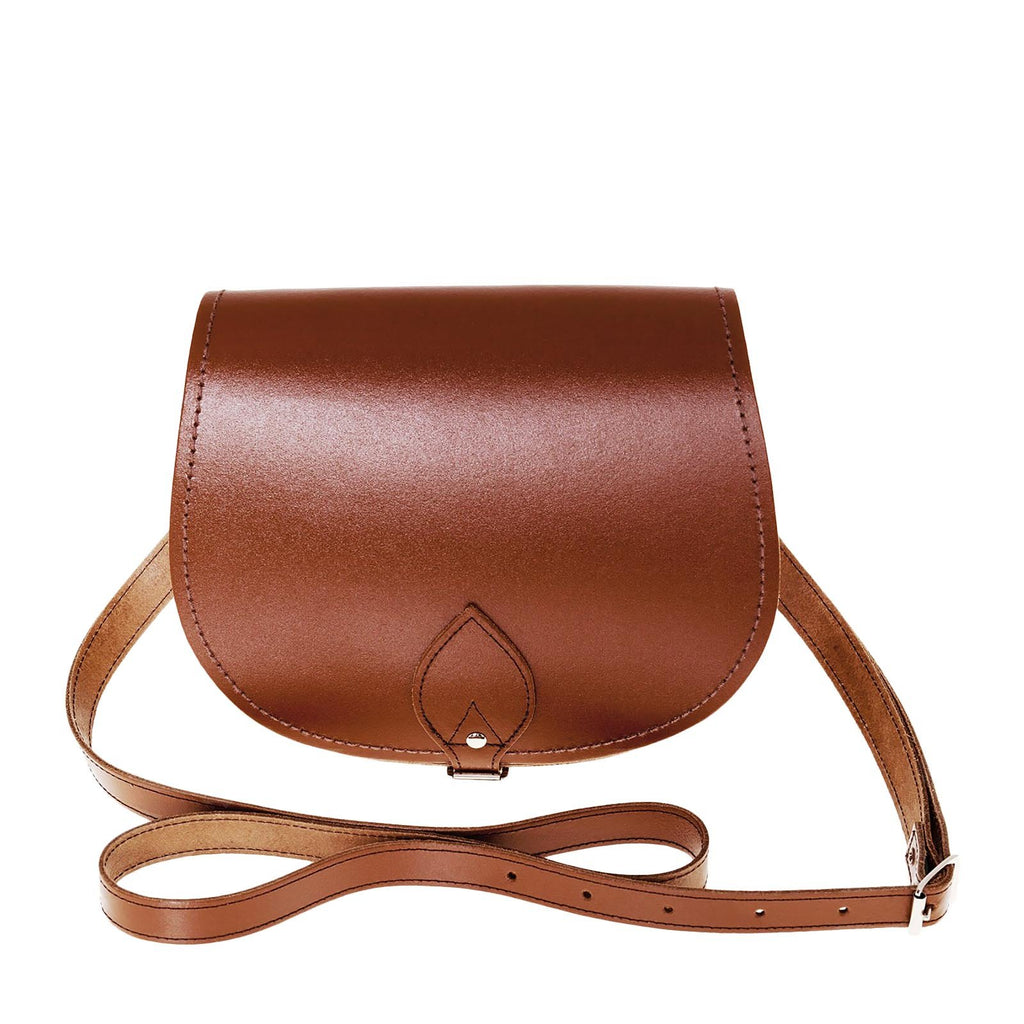 Saddle Chestnut crossbody offers bag