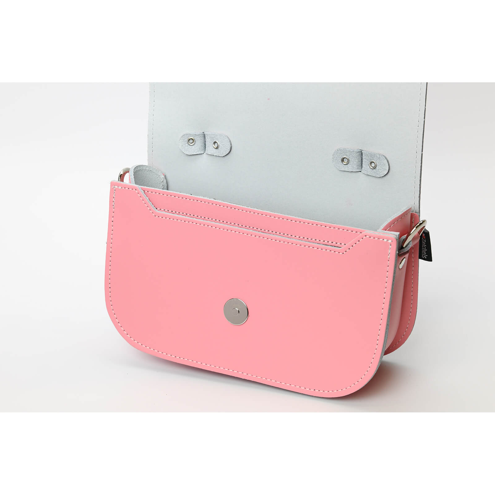 Zatchels Aura Handmade Leather Handbag Pastel Pink