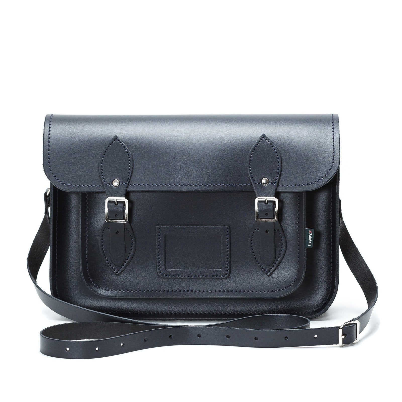 Navy satchel bag online