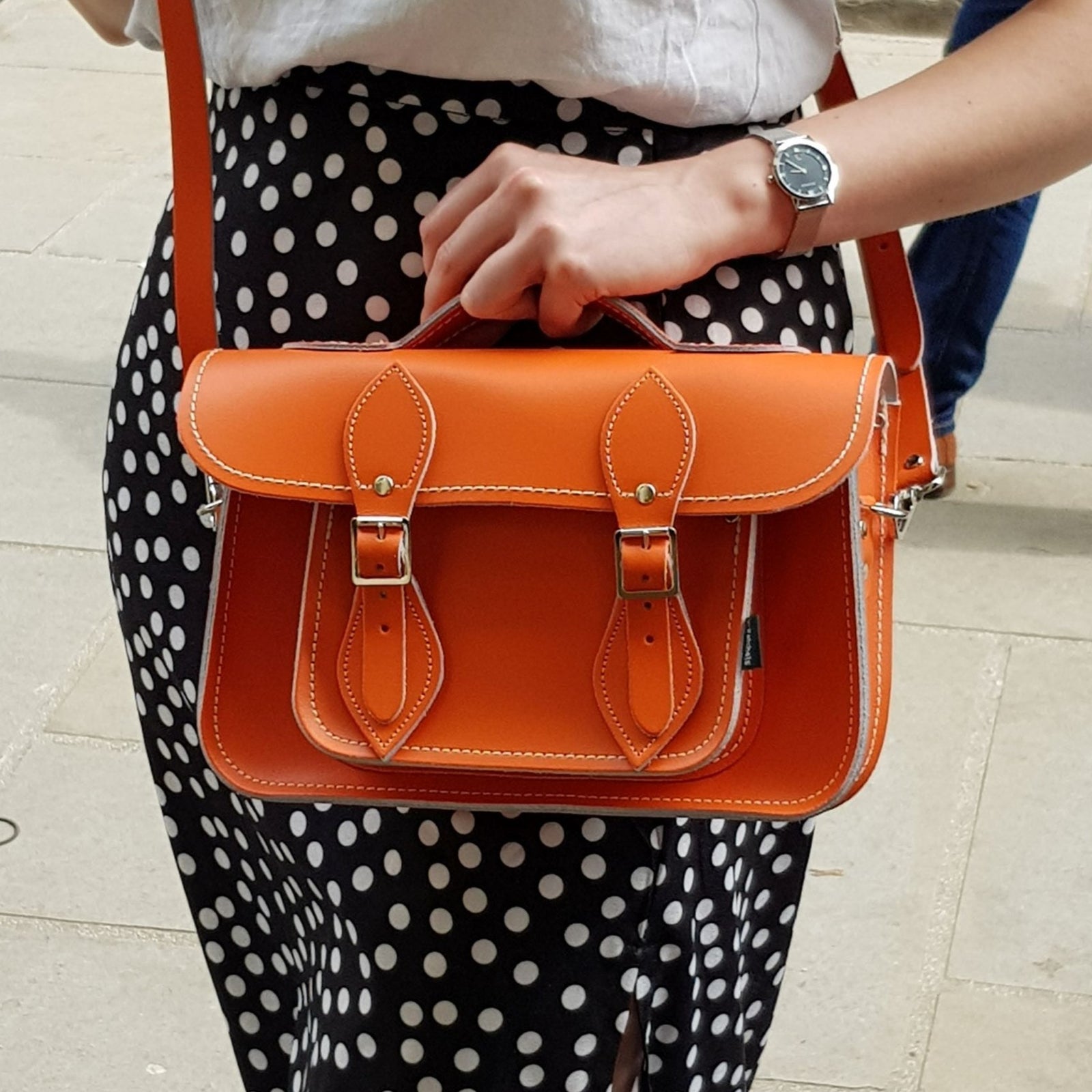 Orange popular satchels