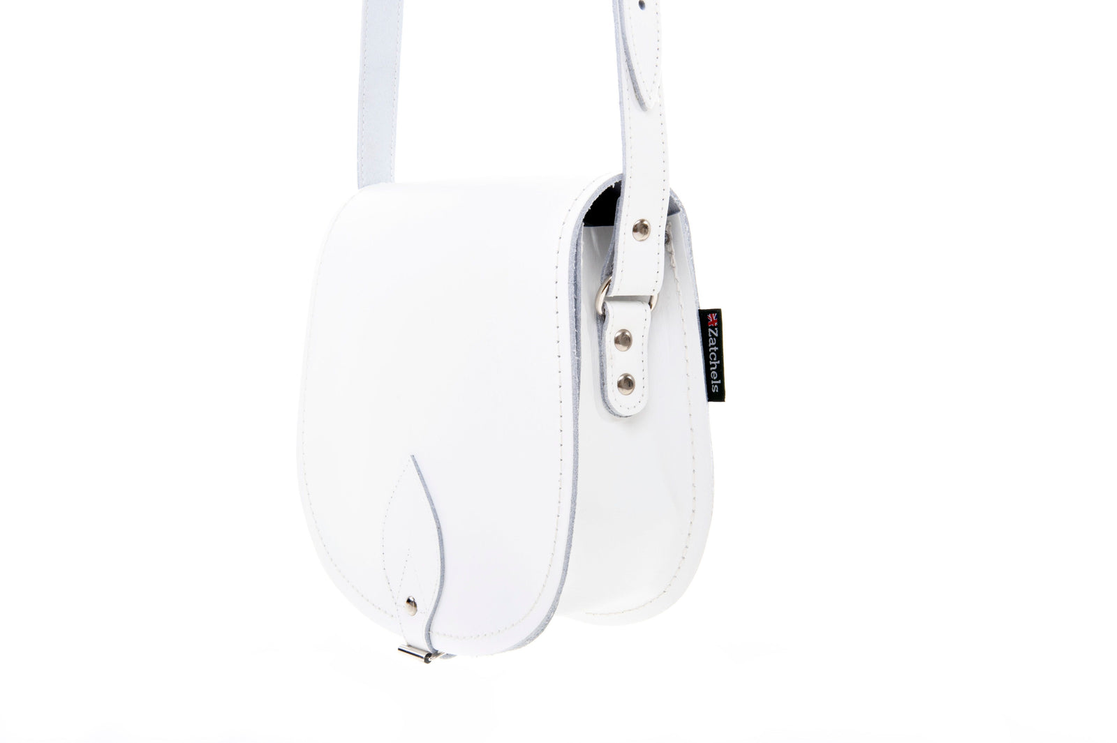 White leather saddlebags sale